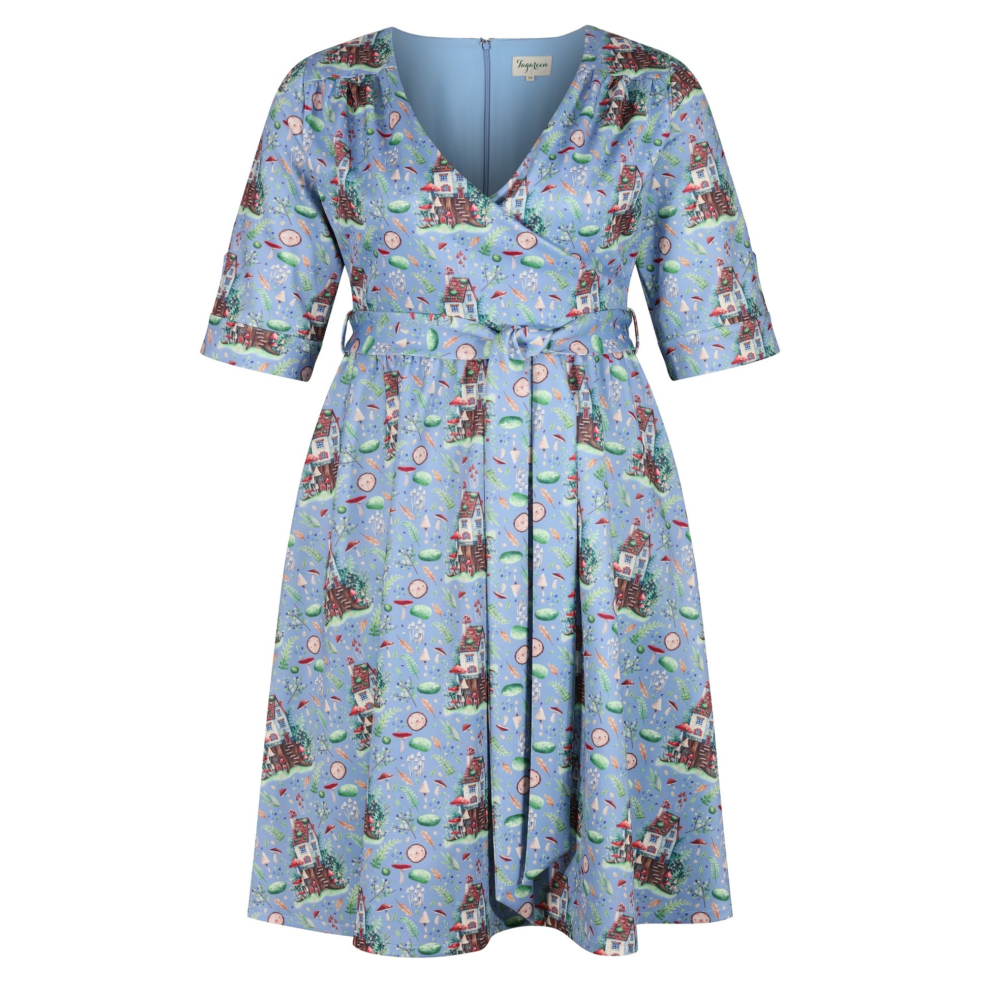 Plus-Size-Cottagecore-Swing-Dress-With-Sleeves