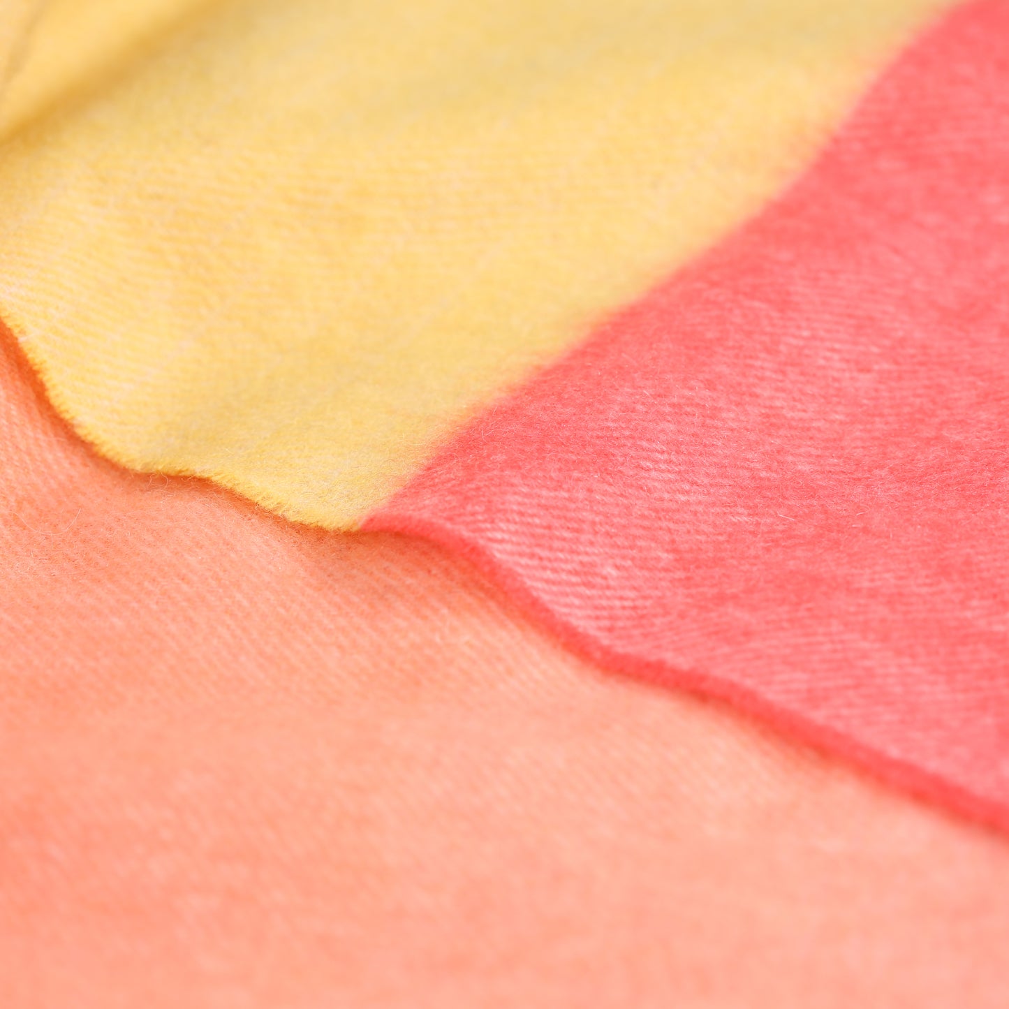 Champagne Pink Ombre Lambswool & Cashmere Blanket Scarf