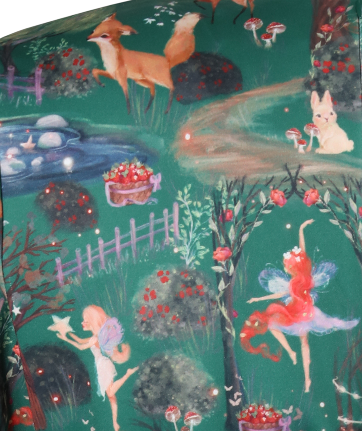 'Dahlia' Enchanted Forest Print Swing Dress