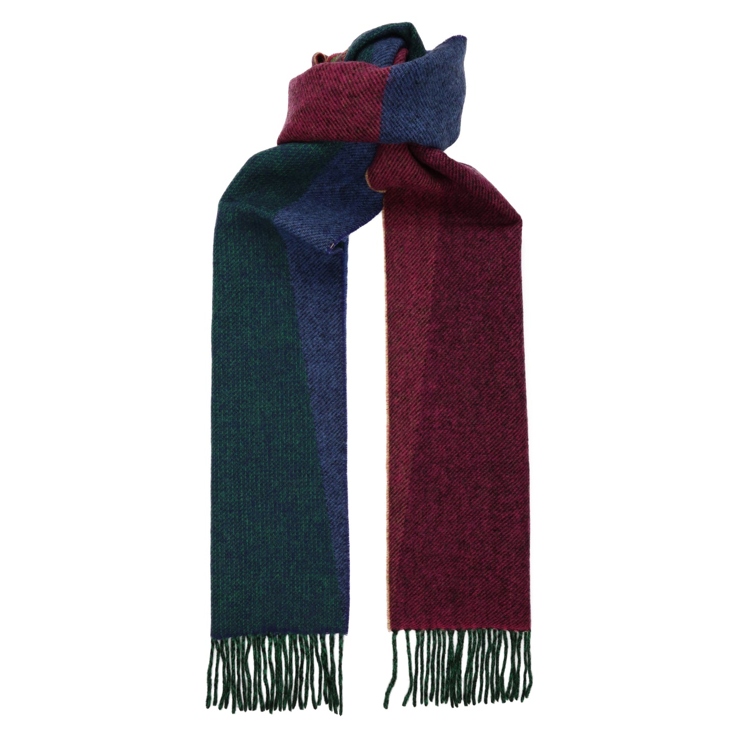 Multicoloured Pitti Triangles 100% Lambswool Long Scarf