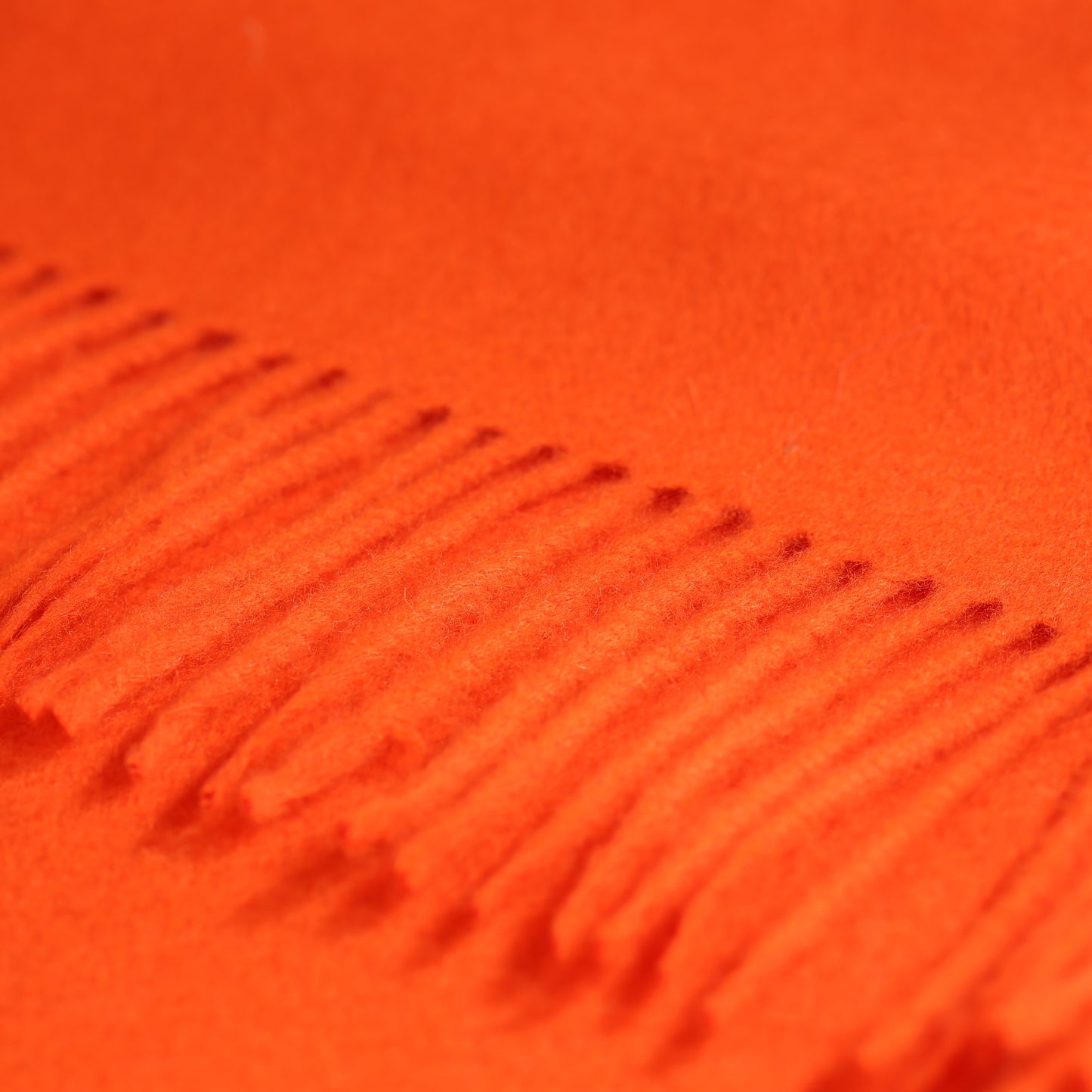 Pumpkin Orange 100% Lambswool Large Stole Blanket Scarf