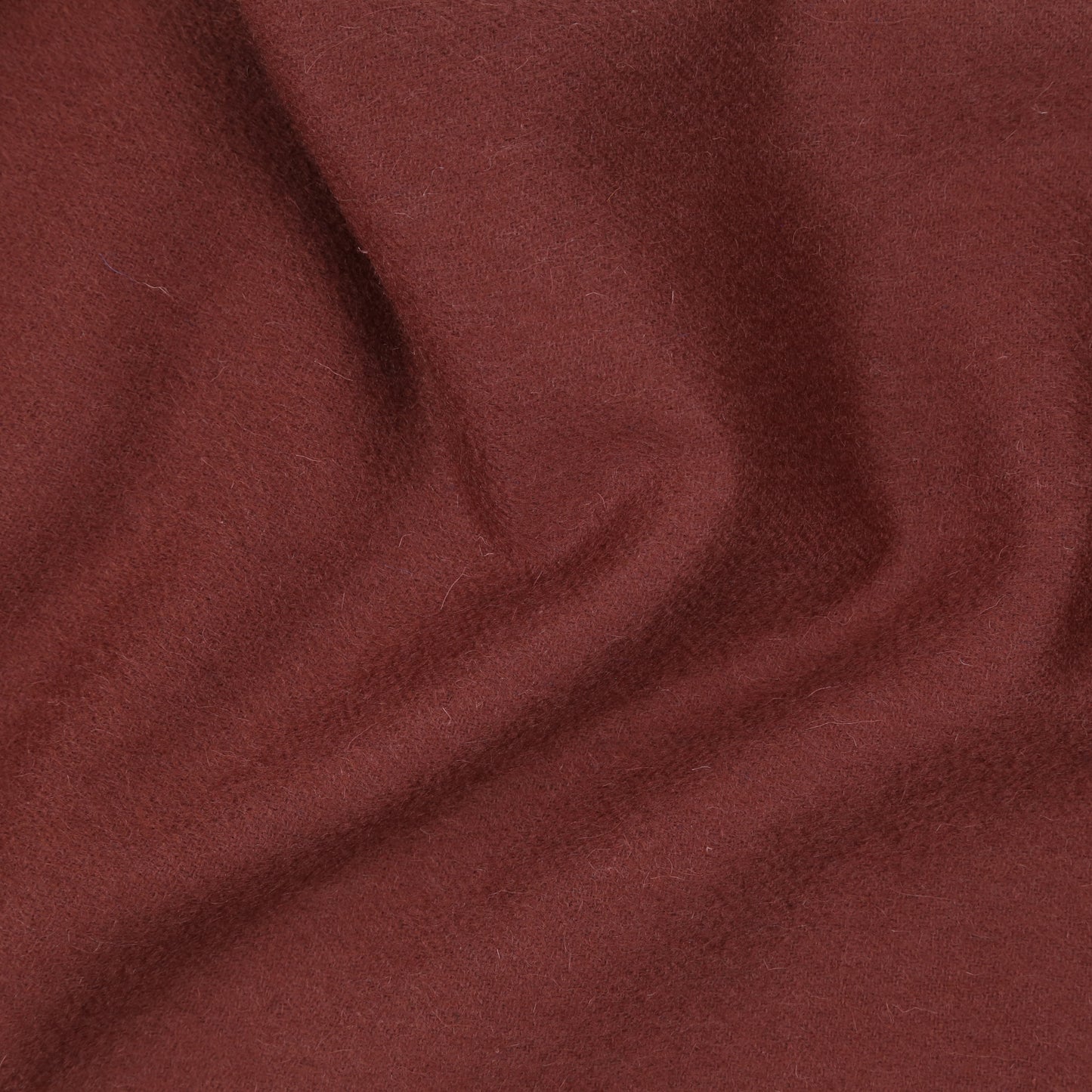 Rich Merlot Burgundy 100% Lambswool Long Scarf with Fringes
